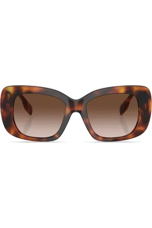 Burberry Lunettes de soleil carrées à logo imprimé