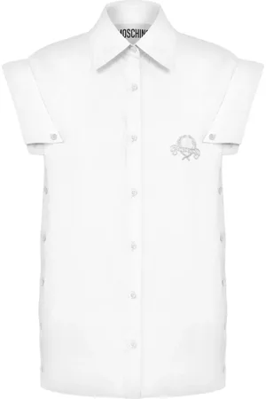 Moschino Chemise à logo brodé