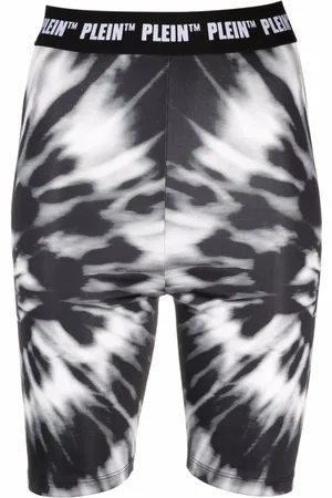 Philipp Plein Short de cyclisme à imprimé tie-dye