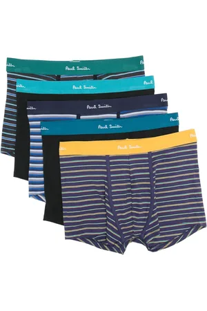 Paul Smith Lot de cinq boxers en coton à rayures