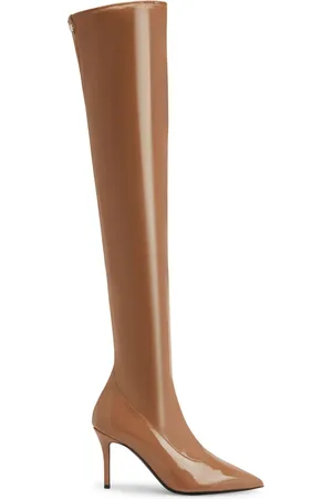 Giuseppe Zanotti Bottes Esther en cuir à fini verni