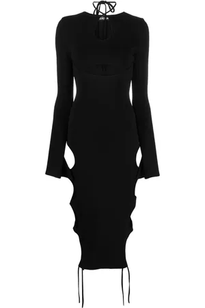 ANDREADAMO Robe en maille à découpes