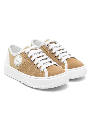 Nº21 Baskets en toile à patch logo