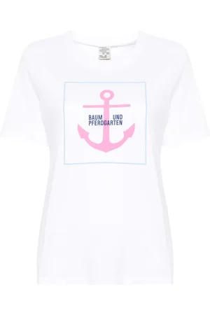 Baum und Pferdgarten T-shirt Jawo à logo imprimé