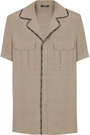 Balmain Chemise à bords contrastants