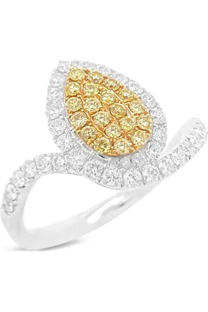 HYT Jewelry Bague en platine pavée de diamants