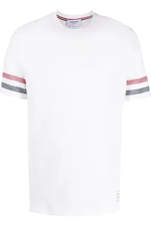Thom Browne T-shirt rayé à design tricolore