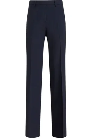 Etro Pantalon de tailleur plissé à taille haute