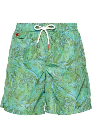 Kiton Short de bain à logo brodé