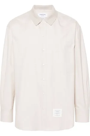 Thom Browne Surchemise en coton à rayures tricolores