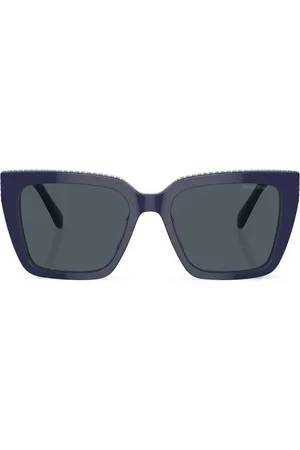 Swarovski Lunettes de soleil à monture rectangulaire