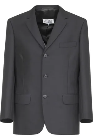 Maison Margiela Blazer en laine à simple boutonnage