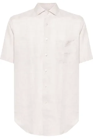 Xacus Chemise en lin à manches courtes