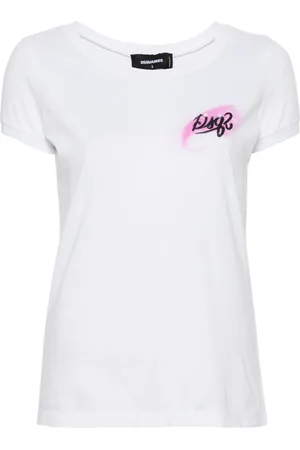 Dsquared2 T-shirt Scoop à logo imprimé