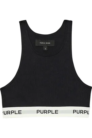 Purple Brand Brassière de sport à bande logo