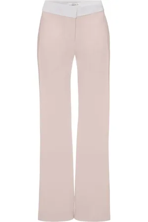 Victoria Beckham Pantalon évasé à bandes contrastantes