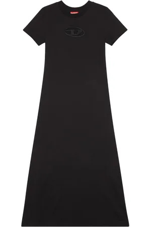 Diesel Robe mi-longue D-Alin-Od en coton à découpes