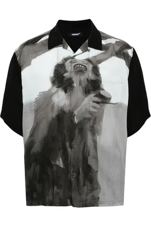 UNDERCOVER Chemise à imprimé graphique