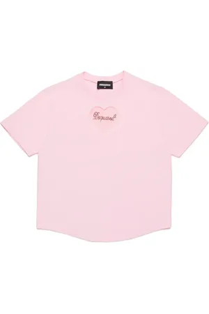 Dsquared2 T-shirt en coton à appliqué cœur