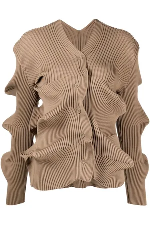 JNBY Cardigan Wavy Detail Twist