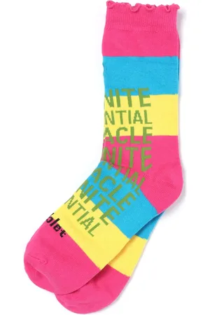 DOUBLET Chaussettes à slogan imprimé