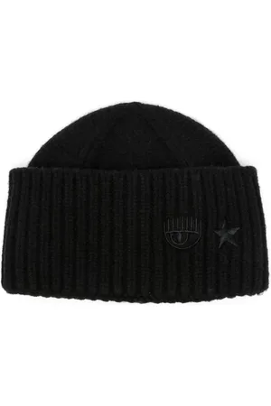 Chiara Ferragni Bonnet nervuré à motif Eye Star brodé