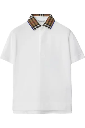 Burberry Polo à col orné de perles