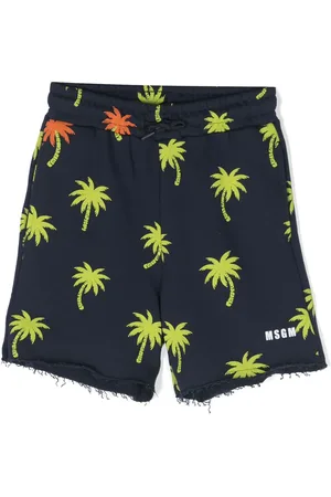 Msgm Short en coton à imprimé graphique