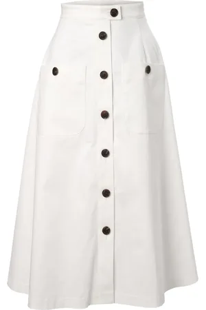 Carolina Herrera Jupe mi-longue en popeline