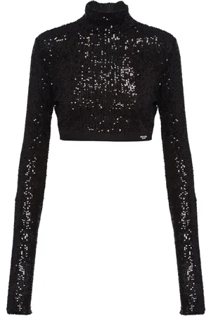 Prada Haut crop à sequins