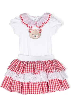 MONNALISA Trousseau de naissance en coton à col volanté