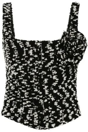 GIUSEPPE DI MORABITO Haut-bustier à appliqué floral