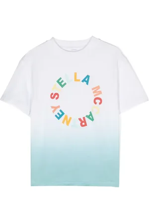 Stella McCartney T-shirt en coton à effet dégradé