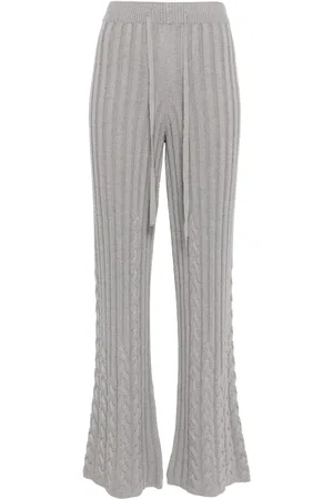 Twin-Set Pantalon évasé en maille torsadée