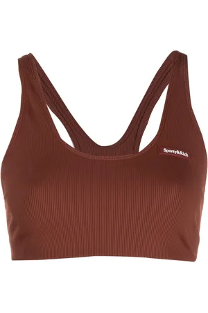 Sporty & Rich Brassière de sport à logo imprimé
