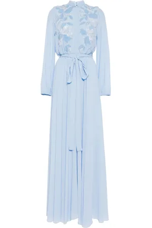 Saiid Kobeisy Robe-caftan à fleurs brodées