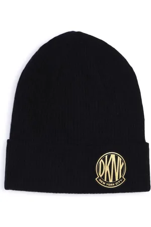 DKNY Bonnet en maille à patch logo