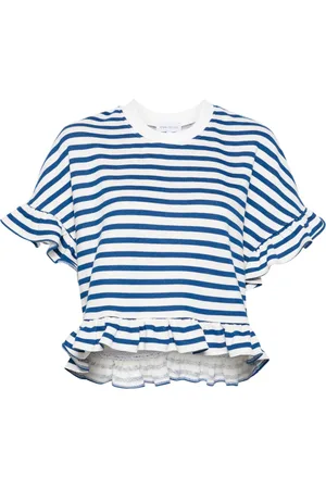 Ioana Ciolacu Sweat Striped Peony à volants