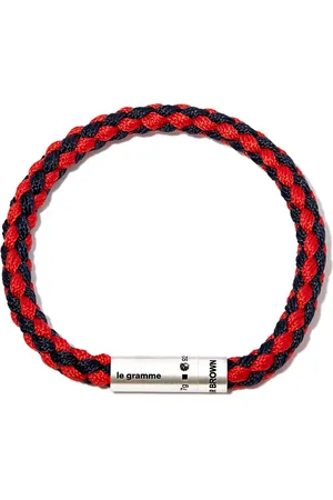 Le Gramme X Orlebar Brown bracelet à design tressé