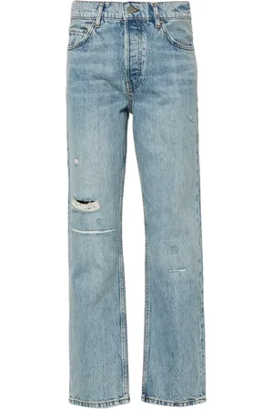 ANINE BING Jean droit Benson à taille haute