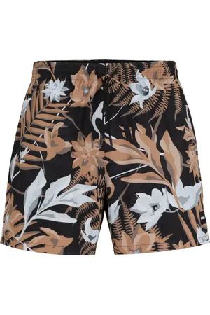 HUGO BOSS Short de bain à imprimé tropical