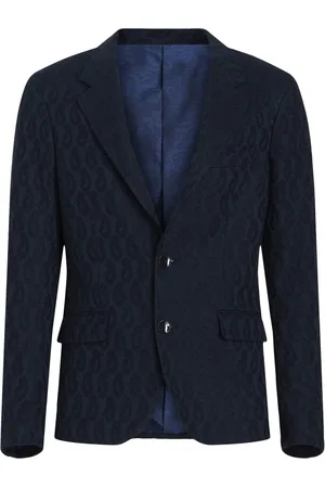 Etro Blazer boutonné à motif cachemire en jacquard