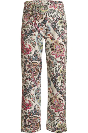 Etro Pantalon droit à imprimé cachemire