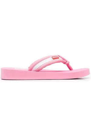Kenzo Tongs rayées à patch logo