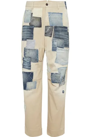 Dsquared2 Jean droit à design patchwork