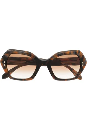 Isabel Marant Lunettes de soleil géométriques à effet écailles de tortue