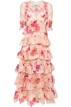 Camilla Robe volantée à fleurs
