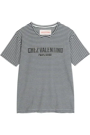 VALENTINO GARAVANI T-shirt rayé à imprimé Chez