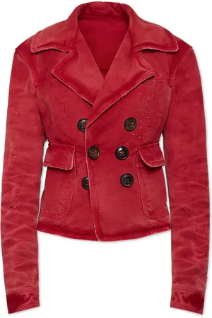 Dsquared2 Veste en jean à boutonnière croisée