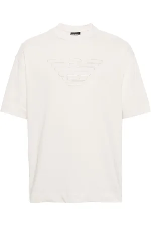 Emporio Armani T-shirt en coton à logo brodé